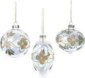 Goodwill Kerstbal Glas D 8 cm Voordeelaanbod Ass. 3 stuks