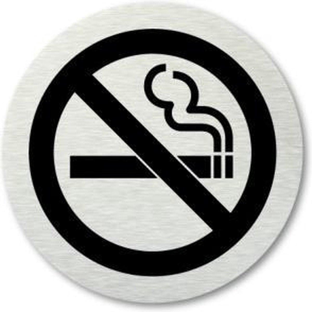 GS quality products deurschild zelfklevend rvs niet roken