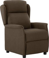 Fauteuil bruin stof