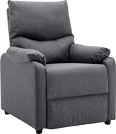 Tv fauteuil donkergrijs stof