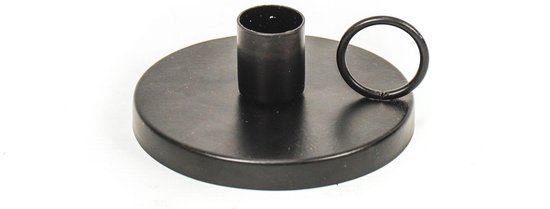 Housevitamin Black Candleholder - 10x10x4cm