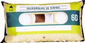 Digitalizm | Sierkussen | Retro Tape | Retro Cassette | "Oldskool is Cool" | 50 x 30 cm | Vintage | Nostalgie | Fun kussen