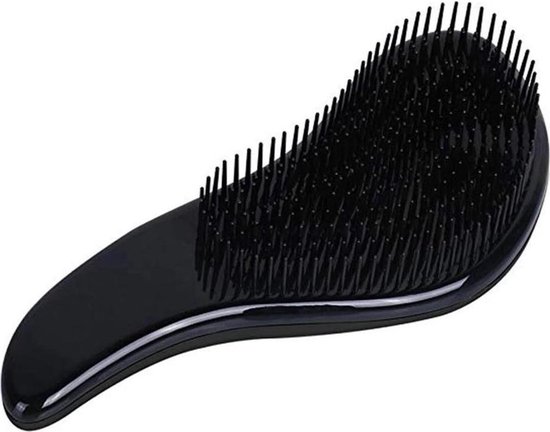 Avonturier St hoogtepunt Anti klit haarborstel - Anti statische haarborstel - Zwart - Detangling  brush | bol.com