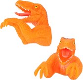 Dino World Vingerpop Oranje