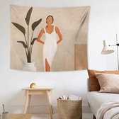 Stoffen wandtapijt overdreven abstracte stijl hangende achtergrond bedekkende doek, afmeting: 150x130cm (afbeelding 06)