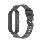 Voor Geschikt voor Xiaomi 5 / 6e generatie slimme armband, universele gletsjer transparante vervangende polsband met één riem (zwart)