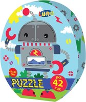 Luna Puzzel Robots Junior 42 X 42 Cm Karton 42 Stukjes