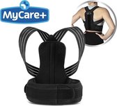 MyCare+ - Rugband - Zwart - Postuurband tegen rug- en nekpijn - Extra large - Buikomtrek 110 cm