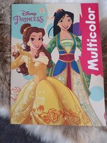 Multicolor Disney princess Mulan & bella, kleurboek, 32 pagina's