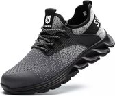Veiligheidsschoen - Werkschoen - Sportieve Sneakers - Lichtgewicht - Grijs - Unisex