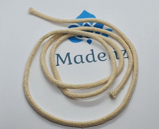 Ronde olielampen lont 100CM - EXTRA LANG - olielamp - Long Burn - 4 mm — afbeelding 2