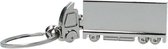 Metalen Truck /vrachtwagen sleutelhanger - Zilver