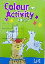 Activiteiten & Kleurboek +/- 72 pagina's "Lama"