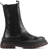Cashott Chelsea boots Dames / Laarzen / Damesschoenen - Leer        - 26091 - Zwart - Maat  39