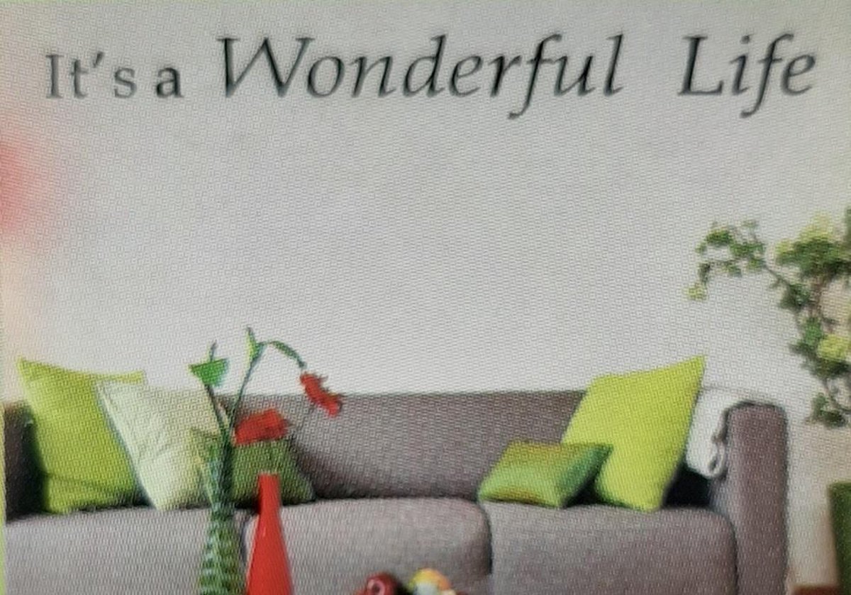 Muursticker Tekst- It's a Wonderful Life