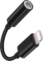 WiseQ iPhone Audio Splitter - Aux 3 5 mm jack naar Lightning Adapter - Ook voor iPhone 13 - Zwart