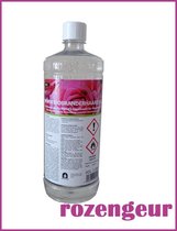 cheminée bio brûleur | bouteille de bio éthanol au doux parfum de rose| Bioéthanol Premium |  1 litre | Bio éthanol de première qualité| | remplissage de cheminée bio éthanol | cheminées décoratives bio éthanol | remplissage décoratif de cheminée
