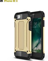 Voor iPhone SE 2020 Magic Armor TPU + PC Combinatie Case (Goud)