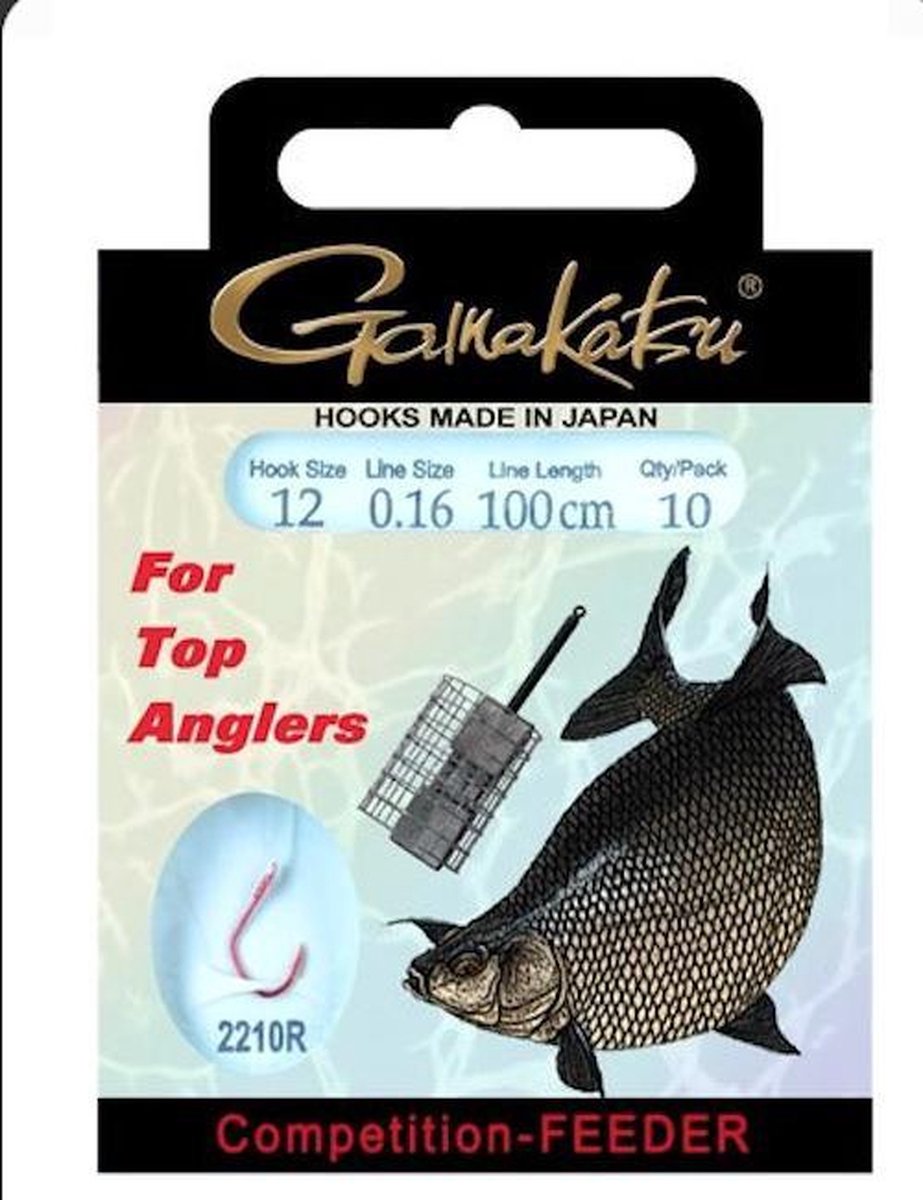 GAMAKATSU BKS-2210R BREAM-FEEDER1M COMP Lijn: 0.10 Haak:18