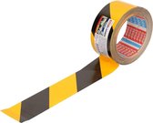 ROLLEN Markeringstape / waarschuwingstape / Vloertape / Covid-19 tape / Corona Tape Geel/Zwart 5 cm x 66 m