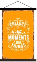 Porte-affiche avec affiche - Affiche scolaire - Vintage - Berg - Texte - 60x90 cm - Lattes noires