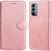 Klassieke Kalf Textuur PU + TPU Horizontale Flip Leren Hoes Met Houder & Kaartsleuven & Portemonnee Voor OnePlus N200 5G (Rose Goud)