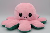 Octopus Mood Knuffel – Omkeerbaar – TikTok Hype 2021 – Verschillende Kleuren – Blij en Boos - Groen Baby Roze
