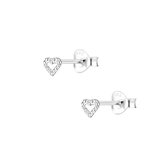 Heart dots studs | Studs | Hartje | Oorknoppen | Dames Oorknoppen | 925 sterling zilver