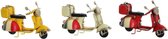 Voertuig DKD Home Decor Decoratief Motorfiets Metaal (3 pcs) (11.5 x 5.5 x 7.5 cm)