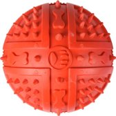 Flamingo Rubber Ball Met Spikes 9Cm - Rood