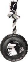 Flamingo Rubber Gladiator Band + Touw Zwart 15Cm