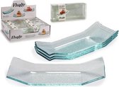 Dienblad Vivalto Rechthoekig Transparant (7 x 4 x 16 cm) (4 pcs)