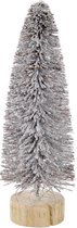 Kerstboom DKD Home Decor Hout Kokosvezel Besneeuwd (7 x 7 x 21 cm)