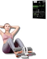 Ab trainer- Verstelbare Buikspiertrainer- Push up grip- Inclusief gratis E-book met trainingsschema- Buikspieren- Multifunctioneel - Buikspierbank- Geschikt voor alle leeftijden- W