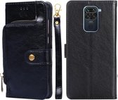 Ritstas PU + TPU Horizontale Flip Leren Case met Houder & Kaartsleuf & Portemonnee & Lanyard Voor Geschikt voor Xiaomi Redmi Note 9 (zwart)