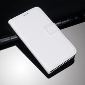 idewei Crazy Horse Textuur Horizontale Flip Leren Hoes Met Houder & Kaartsleuven & Portemonnee Voor OnePlus Nord 2 5G (Wit)