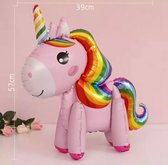 Unicorn Ballon - 3D Ballon Inclusief Opblaasrietje - Ballonnen - Ballonnen Verjaardag - Helium Ballonnen - Folieballon - Paarden - Pony - Eenhoorn - Unicorn Versiering - Unicorn