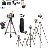 Garpex® Uitschuifbaar Lichtgewicht Camera en Smartphone Statief - Camera Tripod met Bluetooth