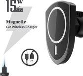 MagSafe iPhone 12 Autohouder met Draadloze Oplader (15W Snellader) - Apple Telefoonhouder & Autolader Fast Charge