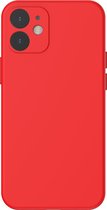 Baseus Liquid Silica Gel Case voor iPhone 12 Mini (rood)