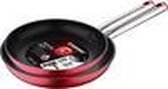 Set 2 pannen 20 + 24cm aluminium gesmede inductie maan rood bg