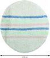 KATOEN RUG RONDO DEAUVILLE Lichtzilveren 57cm