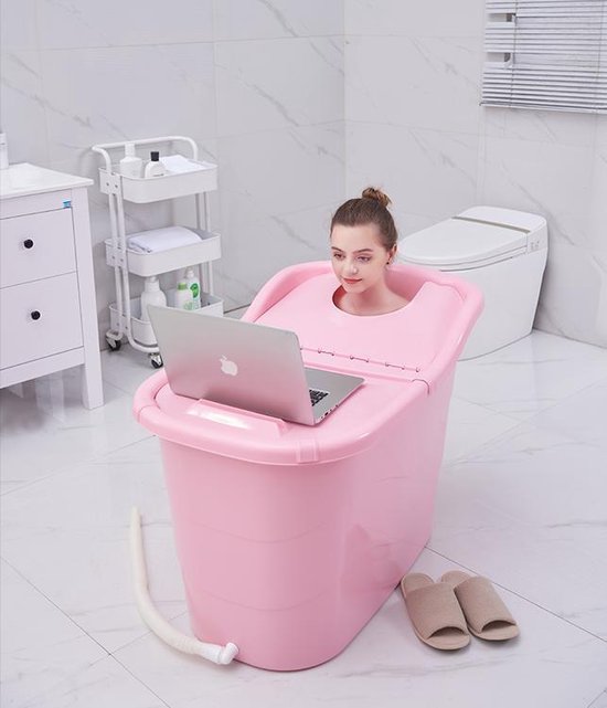 Goodlife zitbad voor volwassenen XL – Roze - Bath Bucket – 330L 1M Lang –  mobiele... | bol.com