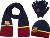 FC Barcelona kinder winterset (sjaal, handschoenen, muts)
