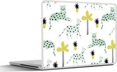 Laptop sticker - 13.3 inch - Panter - Boom - Fruit - Pastel - 31x22,5cm - Laptopstickers - Laptop skin - Cover