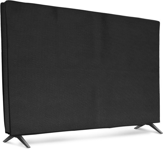kwmobile tv hoes voor 55 TV cover - Beschermhoes voor televisie - Voor binnen - Paardenbloemen Liefde in zwart/wit