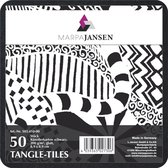 Marpa Jansen 50 tangle tiles zwart