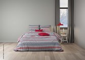 Mistral Home - Dekbedovertrek - 100% katoen flanel - 240x220 cm - 2 kussenslopen - Boden - Blauw