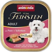 Animonda Vom Feinsten - Adult Met Kalkoen + Ham - 22x150 gr ( Honden natvoer )