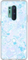 Smartphonebooster Telefoonhoesje - Back Cover - Geschikt Voor OnePlus 8 Pro - Blue En Blue